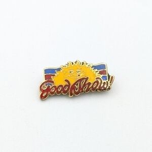 4/24$ 🌻 Vintage Good Show sunshine enamel lapel pin